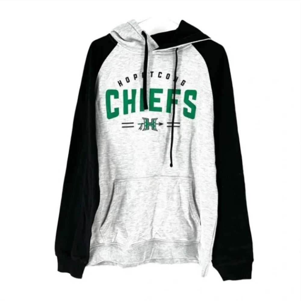 Fan Cloth Men's Hopatcong High School Chiefs Raglan Pullover Hoodie - XL
